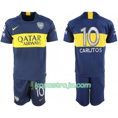 Billiga Fotbollströjor Boca Juniors Carlitos 10 Barn Hemma tröja 2018/19 Kortärmad